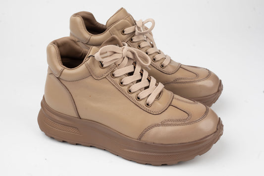 Women's genuine leather boots FRANCO GERARDO 81168 Apricot