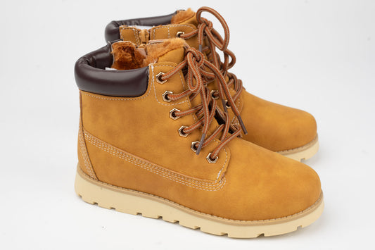 Ghete copii piele eco premium LEO 656 Camel ( 31-36 )