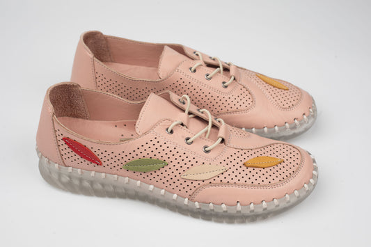 Pantofi damă piele naturală BIOFLEX 622 Roz