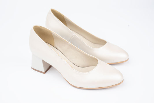 Pantofi damă piele naturală ANTONIO 798 Bej Sidef