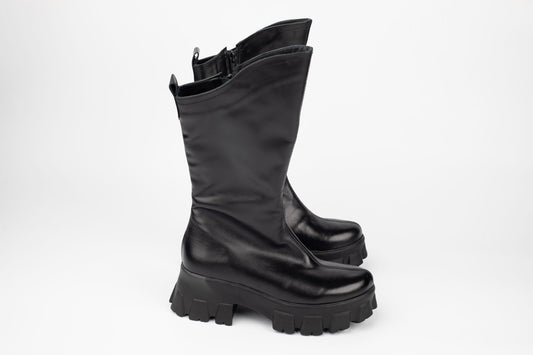 Ghete dama casual piele naturala PERLA 1683 N Box