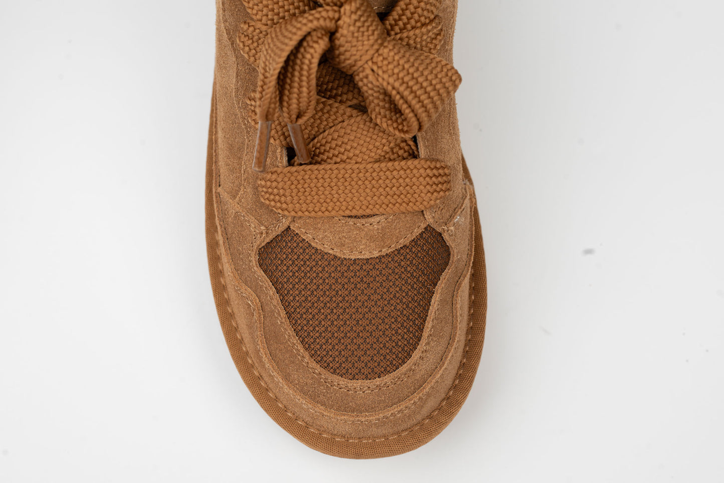 Women's suede sneakers ANNA VIOTI 114 Camel