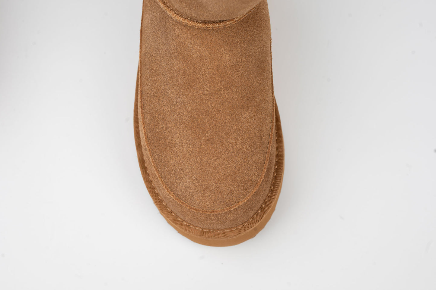 Women's boots made of genuine suede leather ANNA VIOTI 114-001 Camel vel