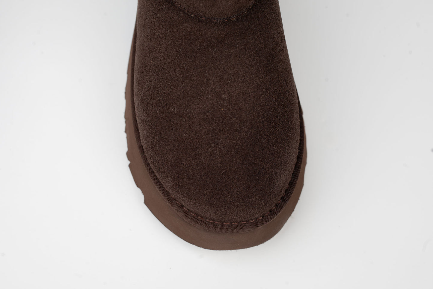 Women's boots made of genuine suede leather ANNA VIOTI 114-08 Brown vel