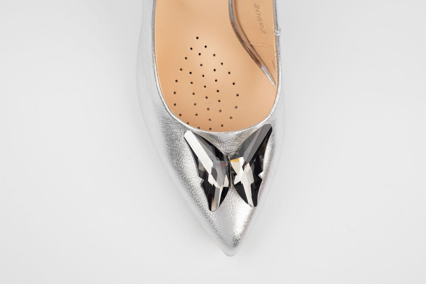 Pantofi dama eleganti piele naturala SALA dec 20693 Argintiu