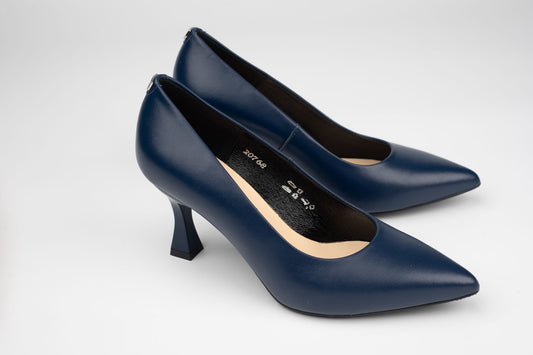 Pantofi damă piele naturală SALA 20768 Blue box