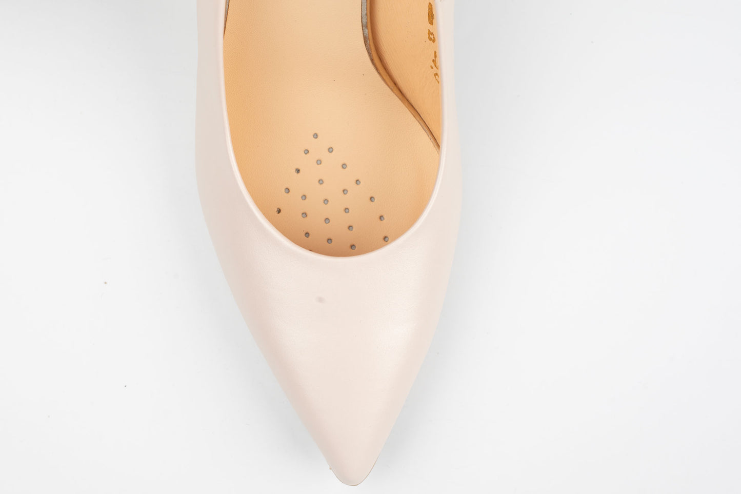 Pantofi damă piele naturală SALA 20768 Crem sidef