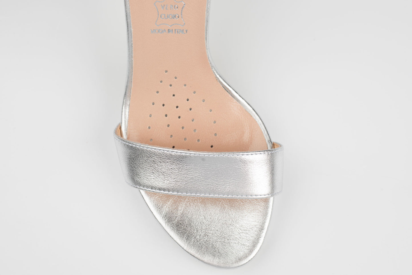 Sandale damă piele naturală SALA 9165 Argintiu