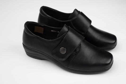 Pantofi damă piele naturală confort BETINA 108511 N box