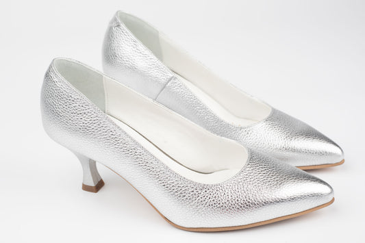 Pantofi damă piele naturala ANTONIO 5420-97 Argintiu
