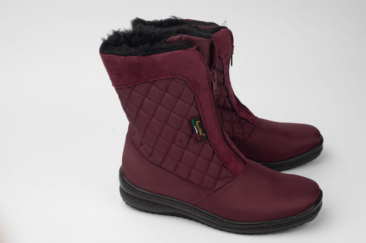 Ghete din piele naturală JOHNNY 6002 BORDO