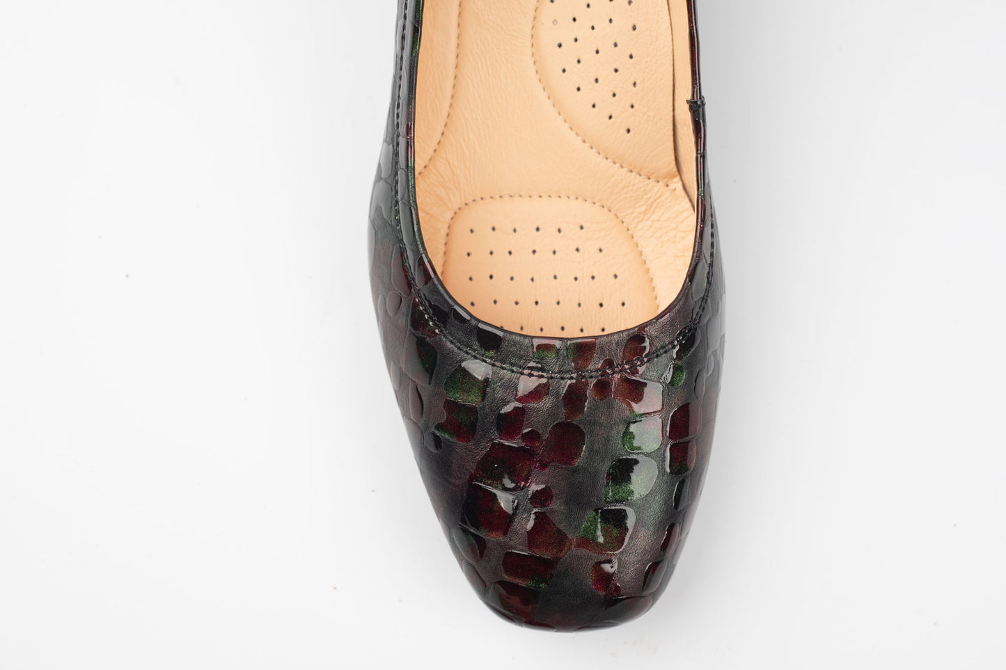Pantofi din piele naturală PULSO 1535 VERDE MULTI XXL