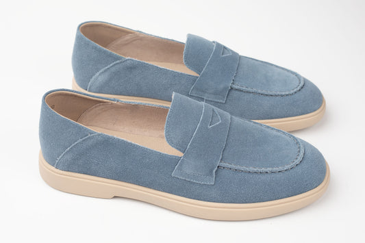 Pantofi din piele naturală FRANCO GERARDO 81980 BLEU VEL