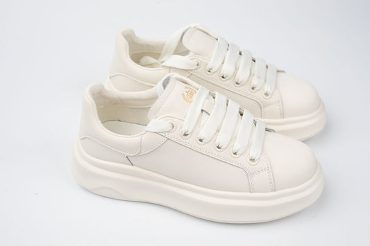 Adidasi din piele naturală unisex FRANCO GERARDO 26302 ALB
