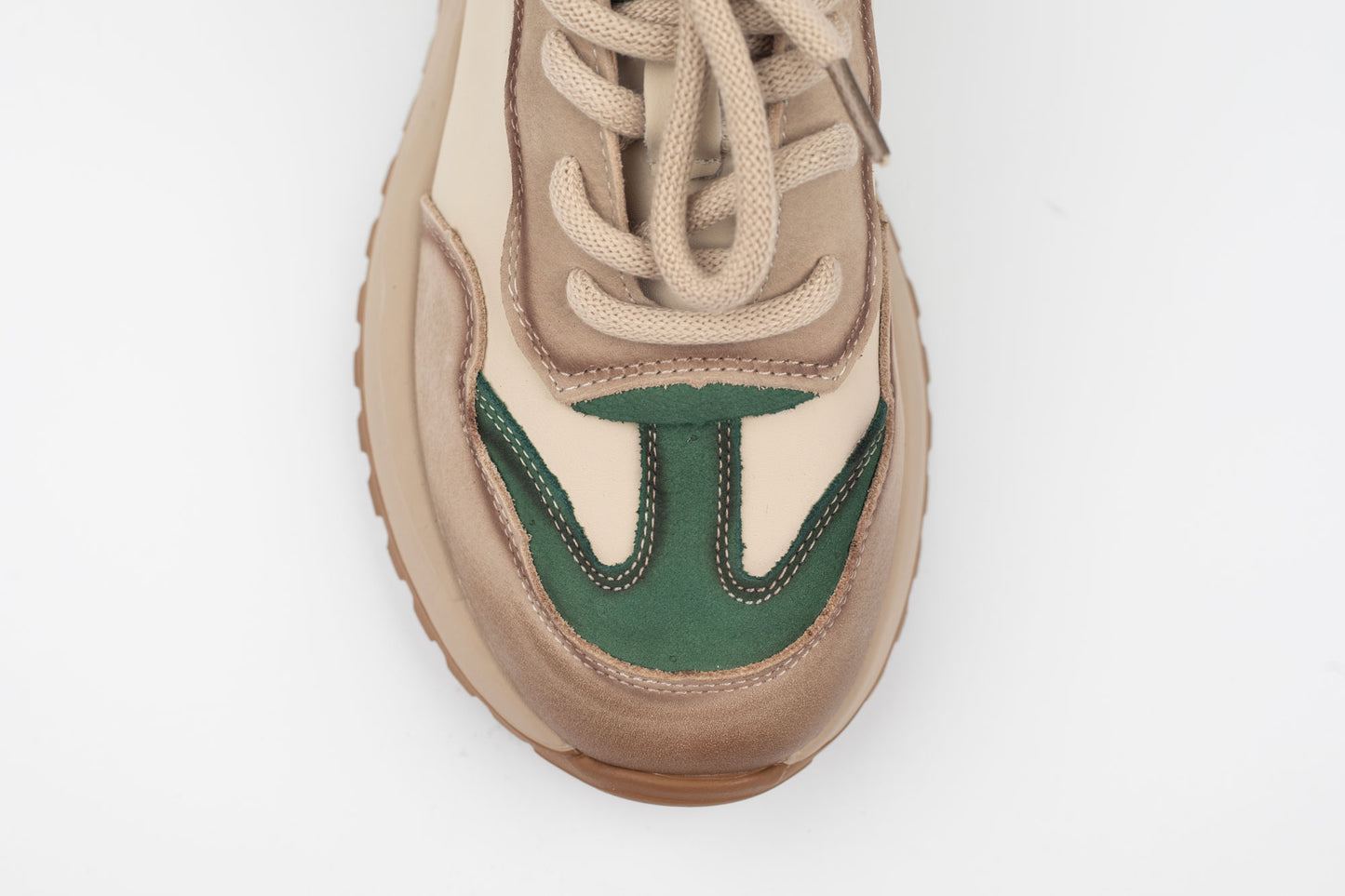 Adidași damă piele naturală FRANCO GERERDO 572305 Crem verde