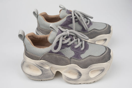 Adidași damă piele naturală FRANCO GERERDO 8986 Grey