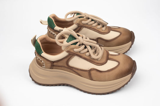 Adidași damă piele naturală FRANCO GERERDO 1572103 Verde