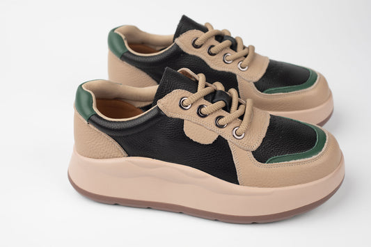 Adidași damă piele naturală Betina 6292 N bej