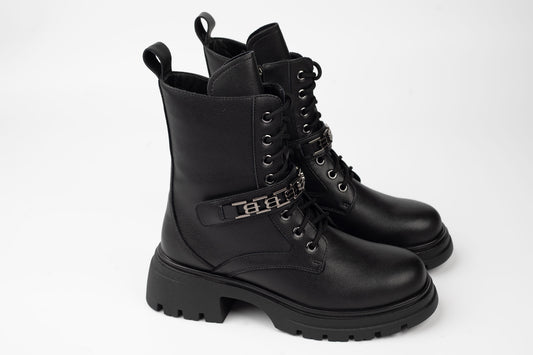 Women's boots made of genuine leather ANNA VIOTI 37071 N box