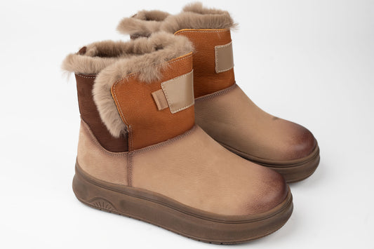 Women's genuine leather boots FRANCO GERARDO 9981 Grey