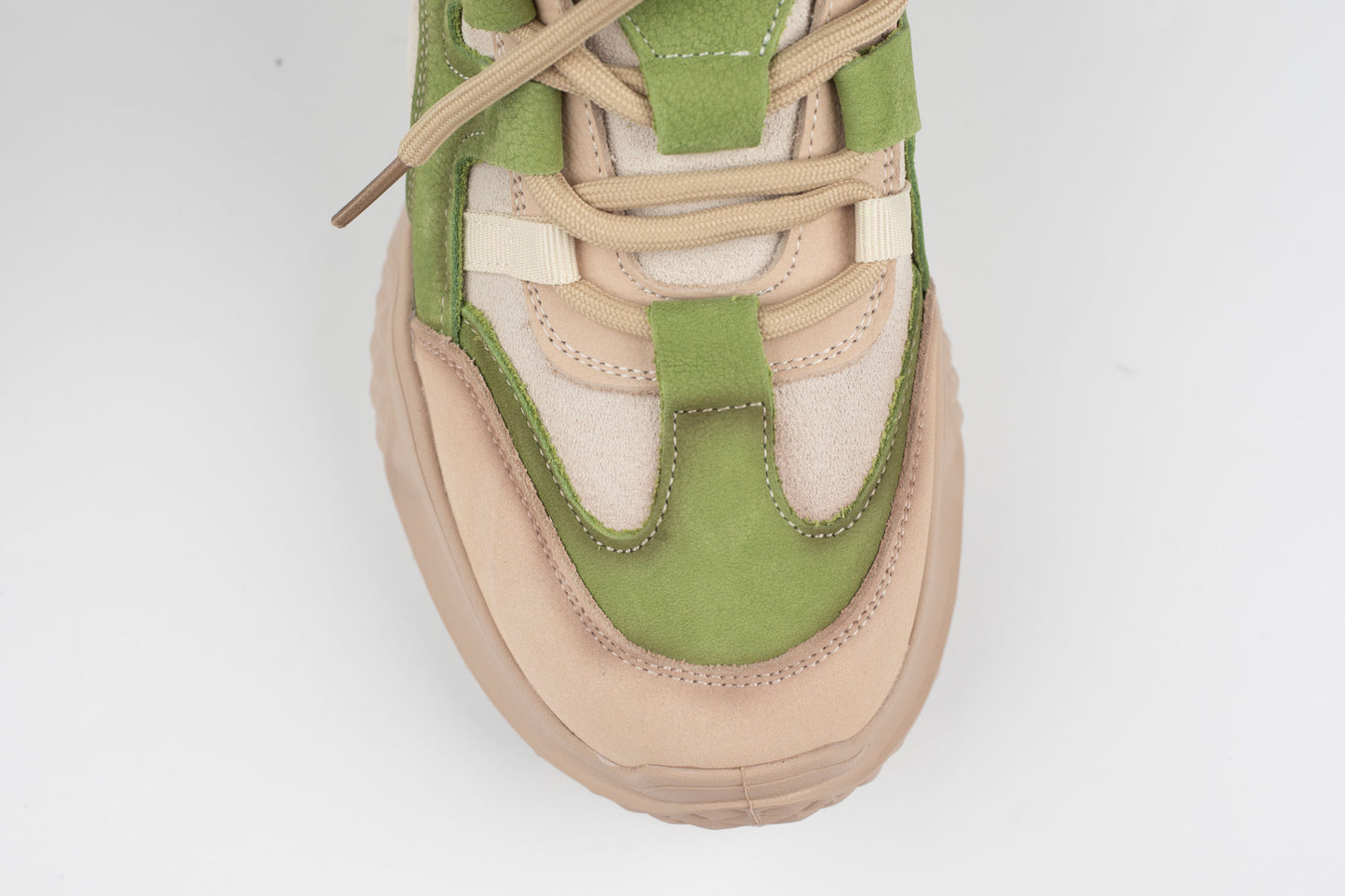 Adidași damă piele naturală FRANCO GERERDO 2577 Crem verde
