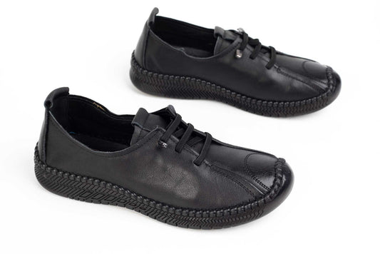 Women's casual shoes made of genuine leather FORMAZIONE 2071 black