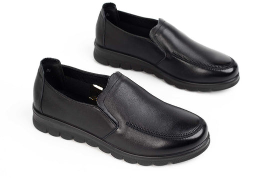 Pantof dama casual piele naturala FORMAZIONE 21073 negru