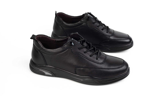 Men's genuine leather shoes MELS 10200 Black