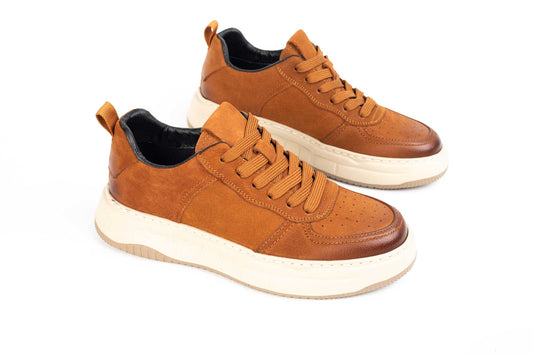 Men's genuine leather shoes MELS 8268 Taupe