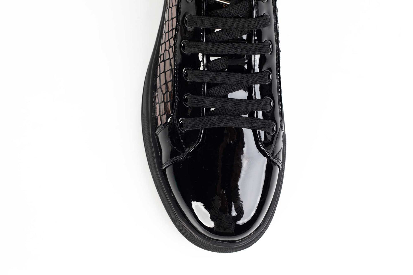 Men's genuine leather shoes FRANCO GERARDO 2115 Black patent