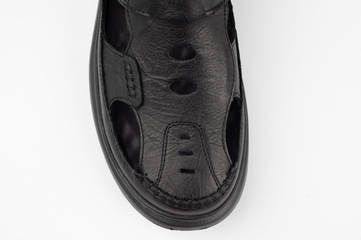 Pantofi Sanda bărbați piele naturală 99616 Negru