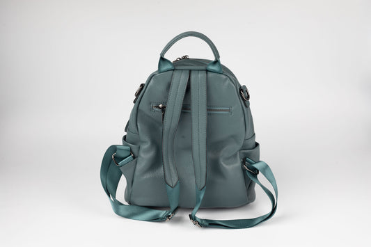 Rucsac din piele naturală FENIX FASHION 7777 BLUE