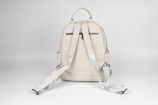 Rucsac din piele naturală FENIX FASHION 682 ALB
