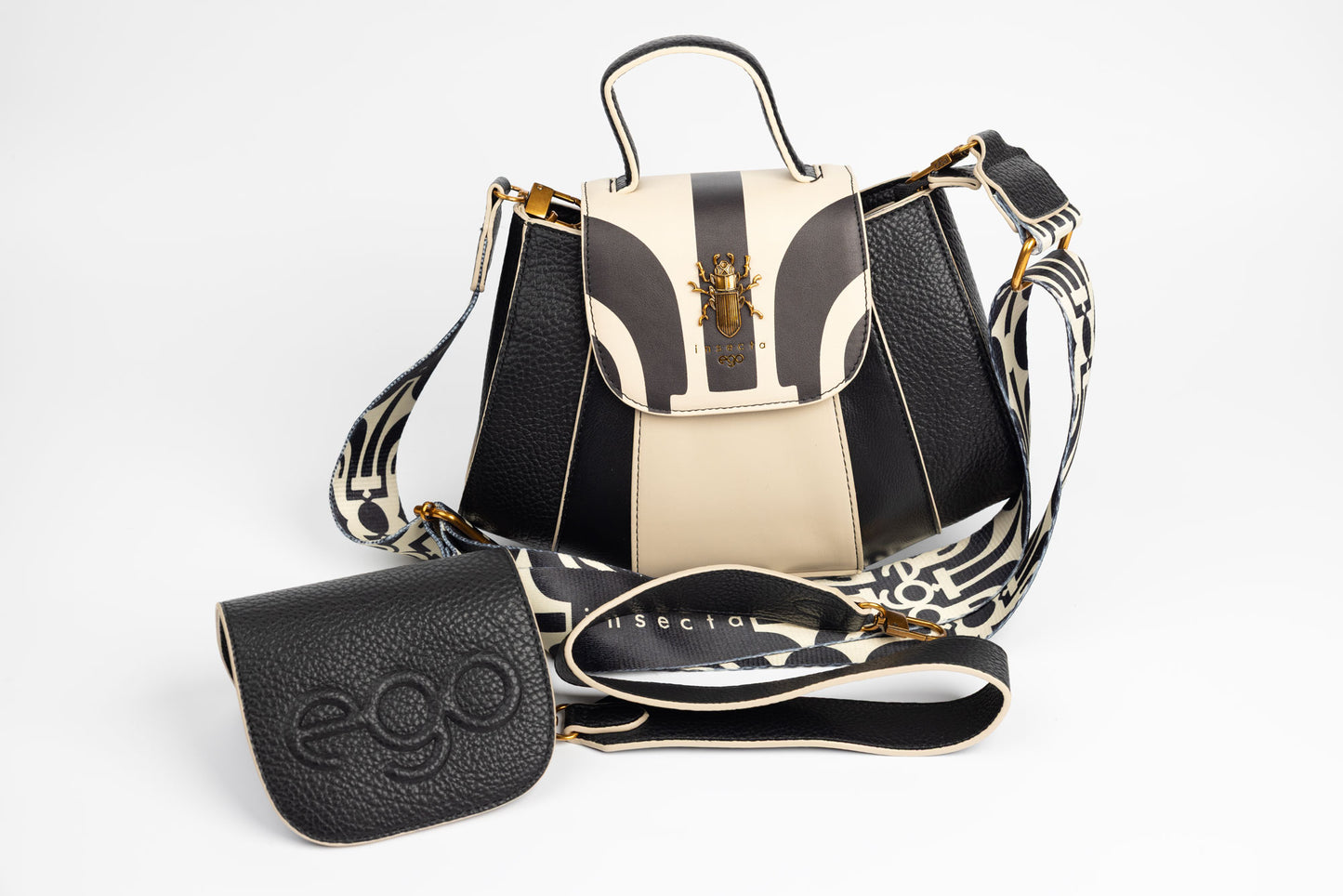 Women's bag made of eco-leather EGO 0001 N Beige