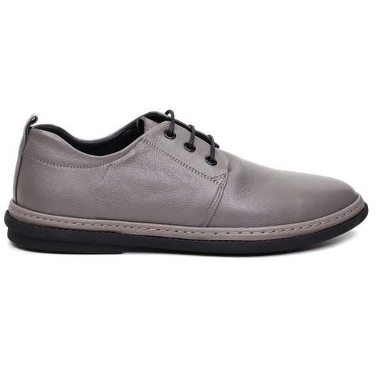 Men's casual shoes made of genuine leather MELS 6805 Grey