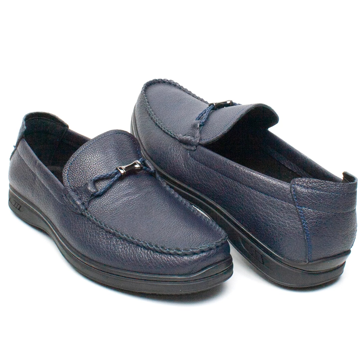 Men's genuine leather shoes MELS 361-2 Blue