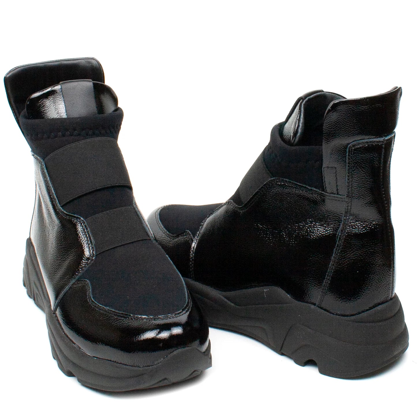 Women's boots genuine leather PELLETERIA Manu N napa lacquer