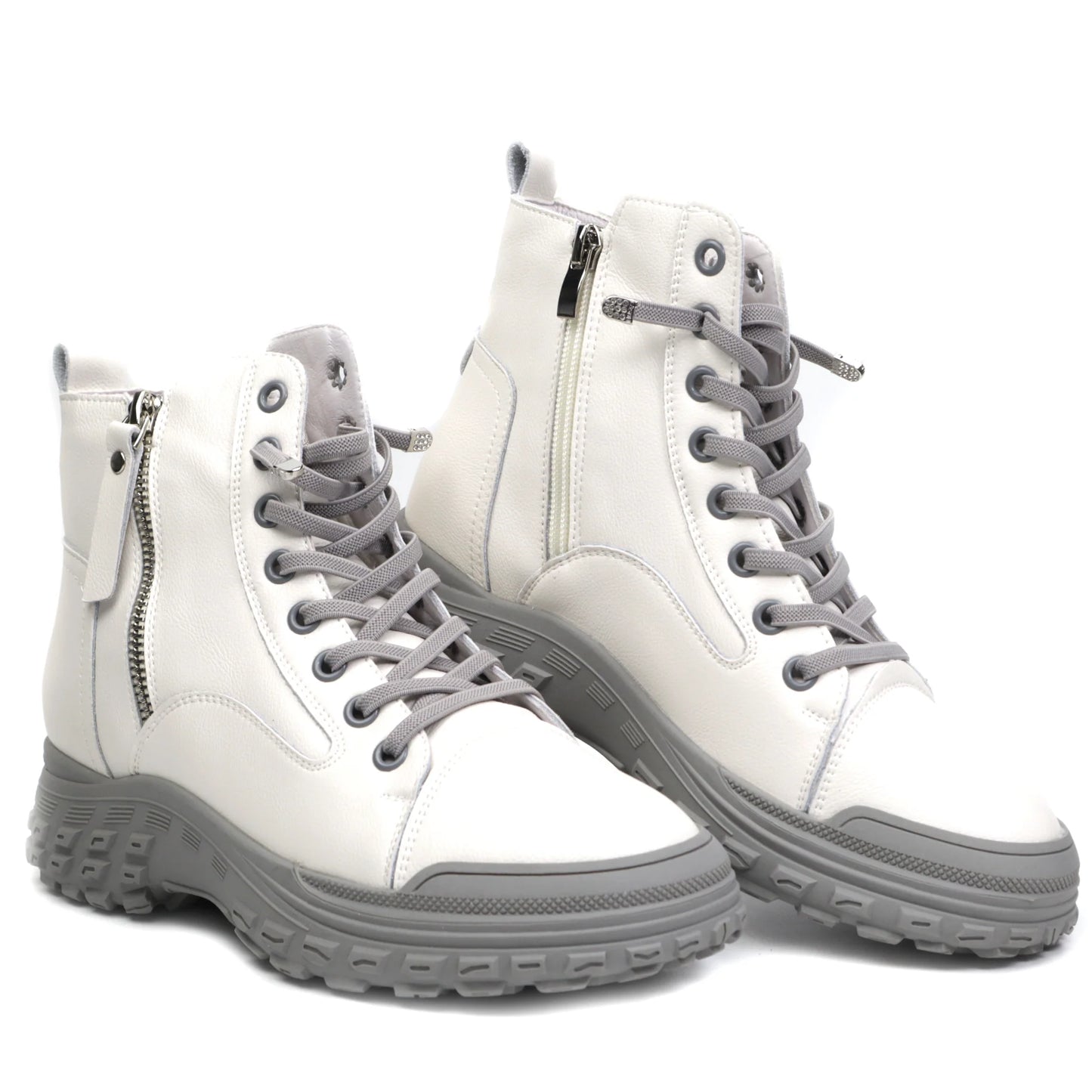 Women's casual boots made of natural leather FRANCO GERARDO 1292 Beige