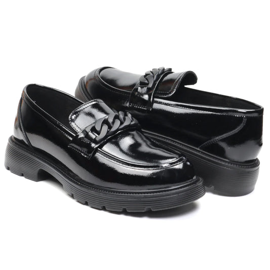 Women's shoes, natural patent leather FORMAZIONE 220139 N lacquer