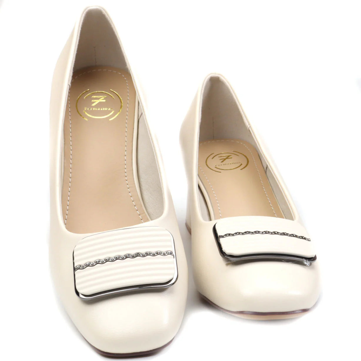 Pantofi dama eleganti piele naturala FORMAZIONE 2377-2 Crem