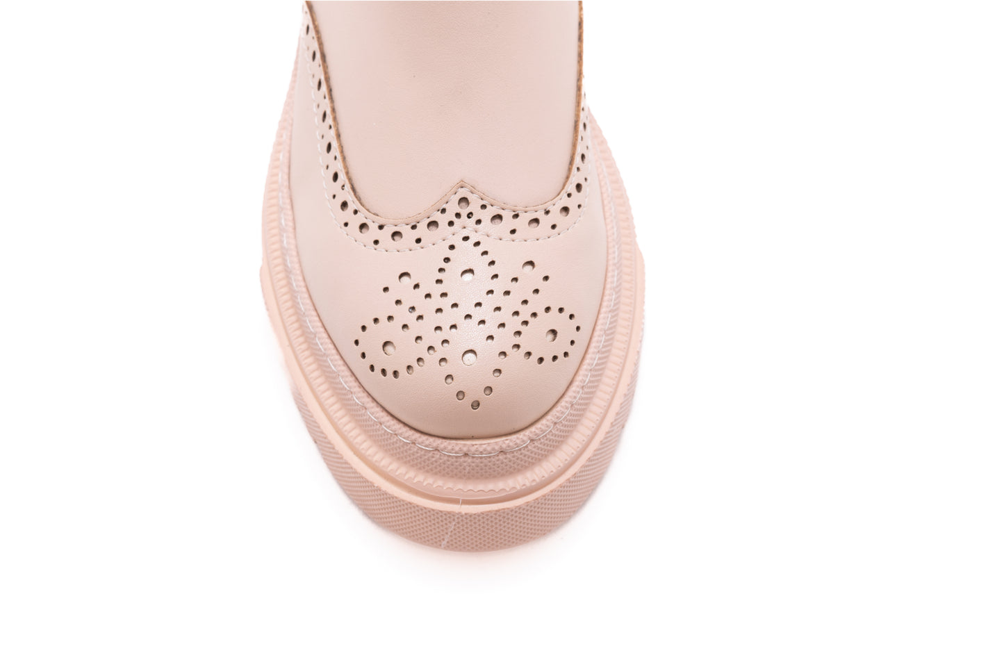 Women's casual boots made of eco-leather LONDON 2129-19 beige