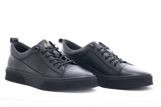 Men's casual shoes made of genuine leather FRANCO GERARDO 130 black