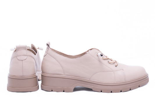 Women's casual shoes made of genuine leather FORMAZIONE 23726 apricot