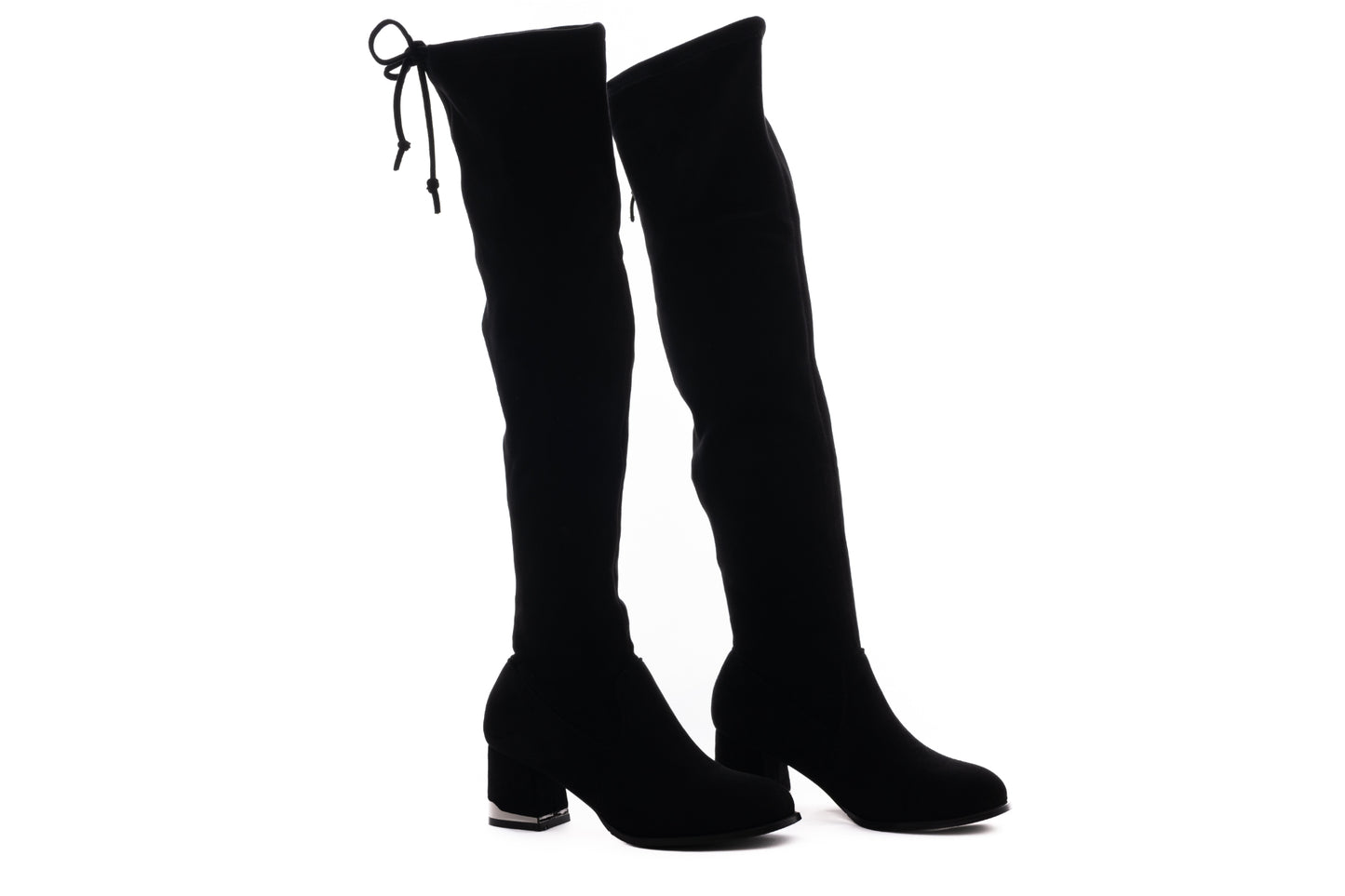Cizme dama elegante piele naturala FORMAZIONE 536 negru velur