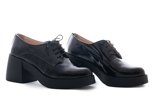 Pantofi dama casual piele naturala PERLA 903 negru lac