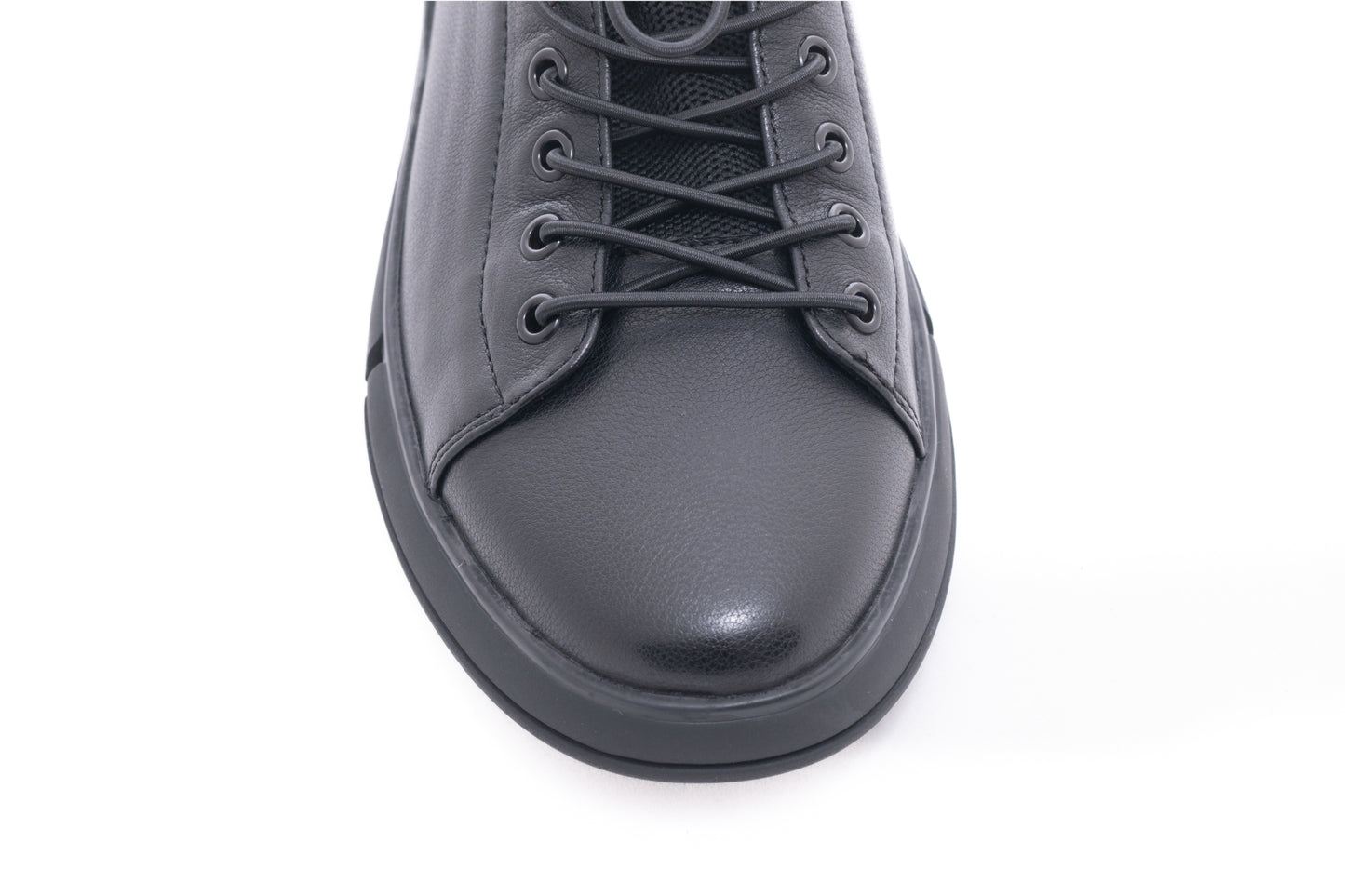 Men's casual shoes made of genuine leather MELS D 114 black
