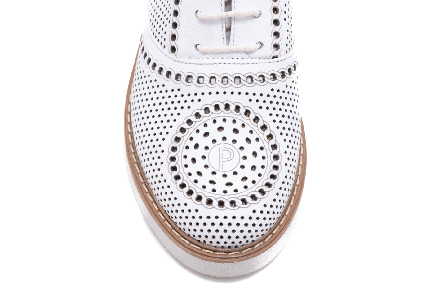 Women's casual boots, natural leather PERLA 1009 white