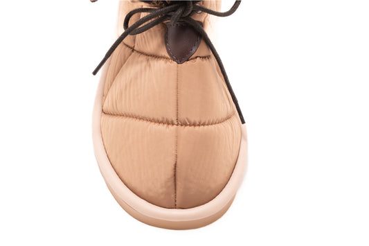 Women's casual boots made of eco-leather LONDON 701-16 beige