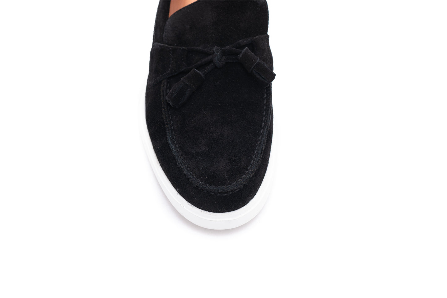 Men's casual loafers natural leather DOGATI 465 black velour