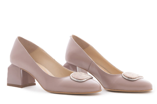 Elegant women's shoes, genuine leather, NIKE 707, mink box